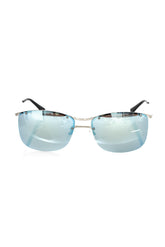Frankie Morello Silver Metallic Fibre Men Sunglass -   -  Frankie Morello.